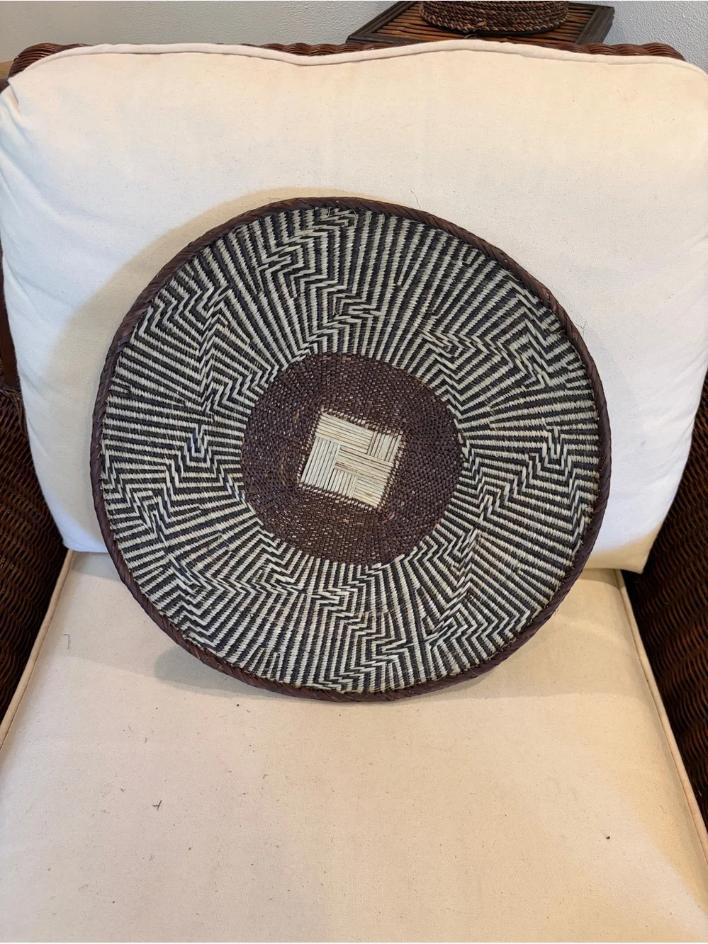 One of a Kind! NEW Woven Basket. Made by Binga people of Zambia Zimbabwe Africa